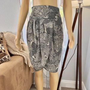 Baronesa Vintage Faux Wrap Skirt Women's Size 12 Barbara Green Made USA